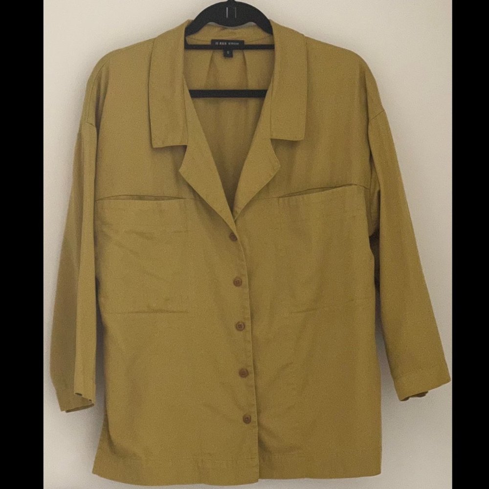 Ilana Kohn Mapes Shirt in Toast size S